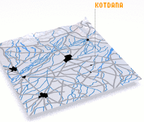 3d view of Kot Dāna