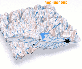 3d view of Baghwānpur