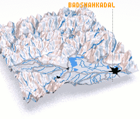 3d view of Bādshāh Kadal