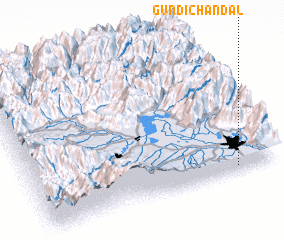 3d view of Gund-i-Chandāl