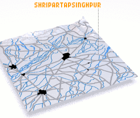 3d view of Shri Partāpsinghpur