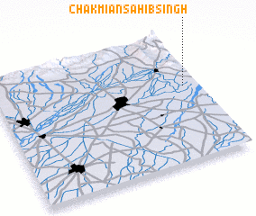 3d view of Chak Miān Sāhib Singh