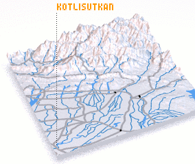 3d view of Kotli Sutkān