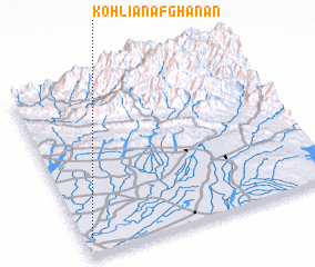 3d view of Kohliān Afghānān