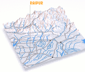 3d view of Rāipur