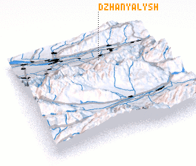 3d view of Dzhany-Alysh