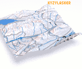 3d view of Kyzyl-Asker