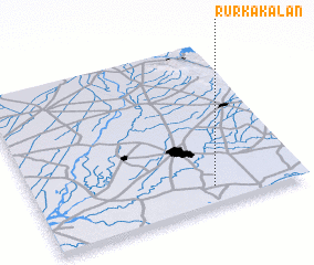 3d view of Rurka Kalān