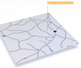 3d view of Pahāri ki Mandi