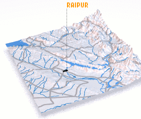 3d view of Raipur