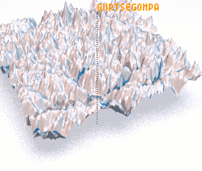 3d view of Gurtse Gömpa