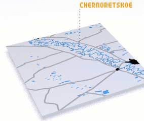 3d view of Chernoretskoe