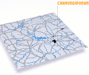 3d view of Chāmundi Puram