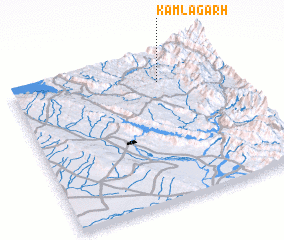 3d view of Kamlāgarh