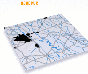 3d view of Āzādpur