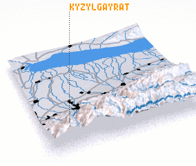 3d view of Kyzyl Gayrat