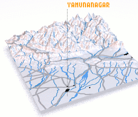 3d view of Yamunānagar