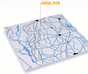 3d view of Jamālpur