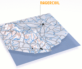 3d view of Nāgercoil