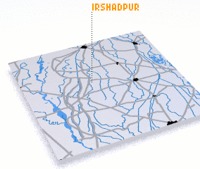 3d view of Irshādpur