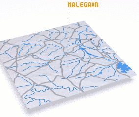3d view of Mālegaon