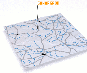 3d view of Sāwargaon