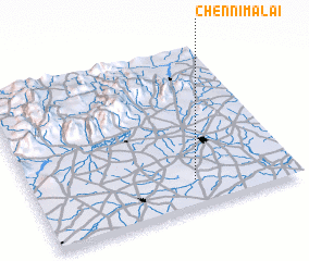 3d view of Chennimalai