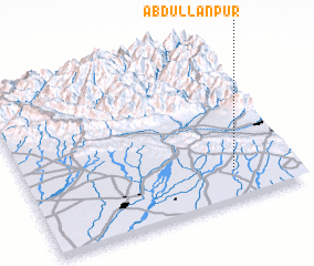 3d view of Abdullānpur