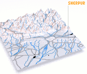 3d view of Sherpur