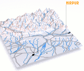 3d view of Mīrpur