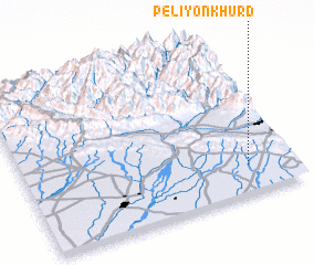 3d view of Peliyon Khurd