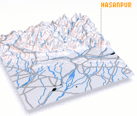 3d view of Hasanpur