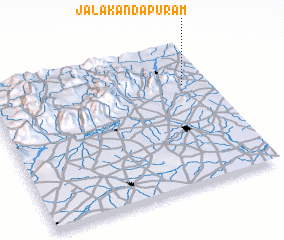 3d view of Jalakandāpuram