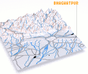 3d view of Bhagwatpur