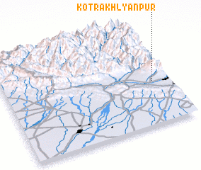 3d view of Kotra Khlyānpur