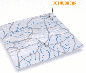 3d view of Betūl Bāzār