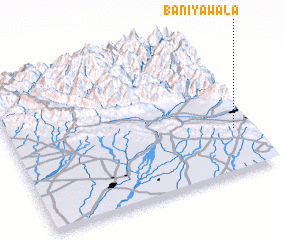 3d view of Baniyāwāla