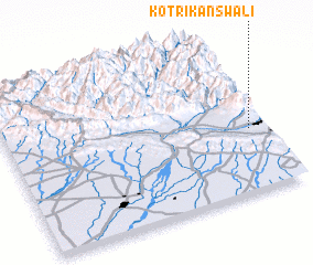 3d view of Kotri Kanswāli