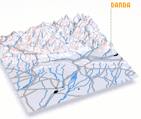 3d view of Dānda