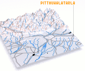 3d view of Pitthūwāla Tarla