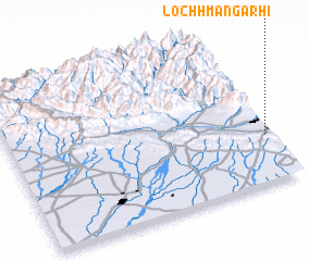 3d view of Lochhman Garhi