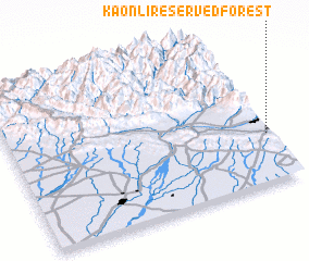 3d view of Kāonli Reserved Forest