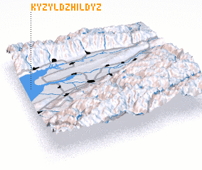 3d view of Kyzyldzhildyz