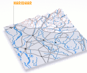 3d view of Haridwār