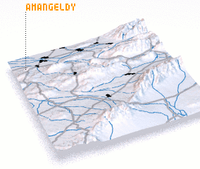 3d view of Amangelʼdy