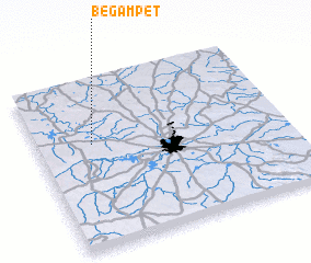 3d view of Begampet