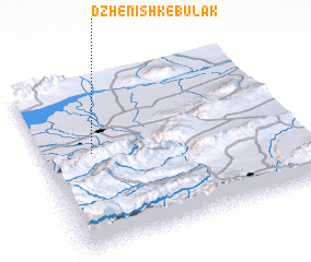 3d view of Dzhenishke-Bulak