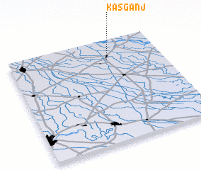 3d view of Kāsganj