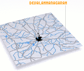 3d view of Devalamma Nāgāram