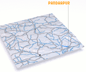 3d view of Pāndwāpur